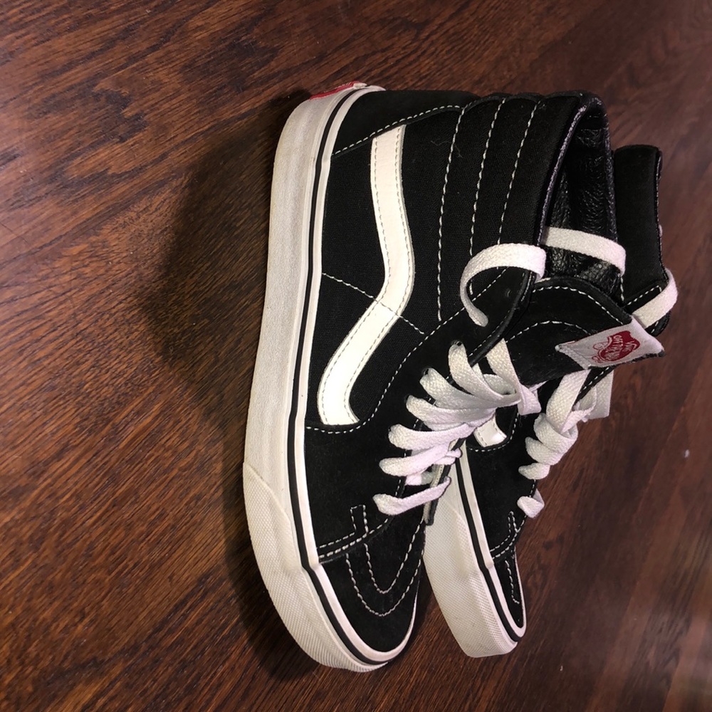 Black high top Vans